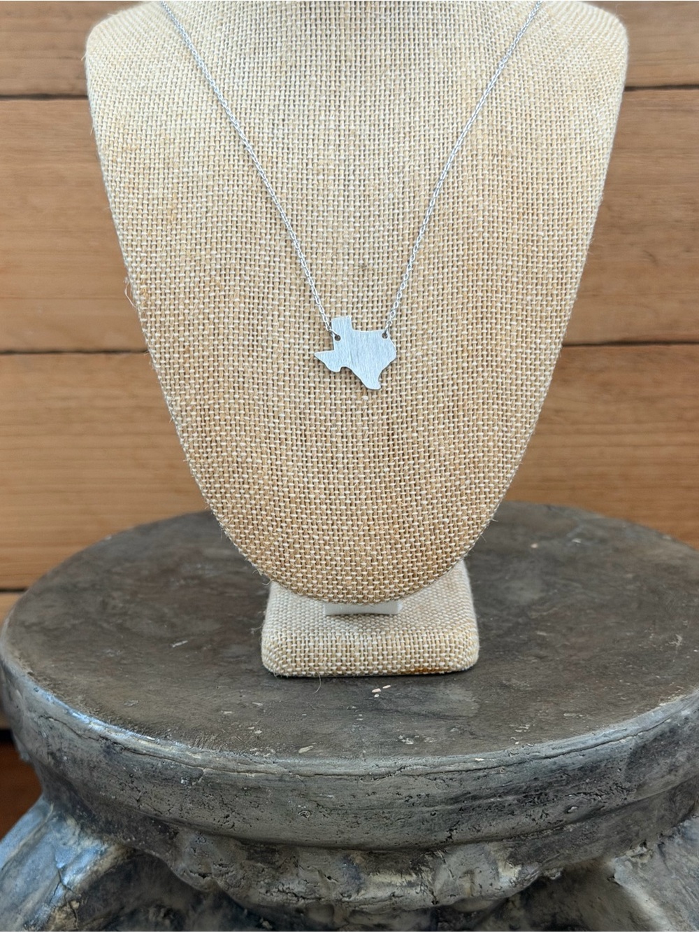 Must Have Silver Texas State Pendant Necklace - Picture 4 of 5